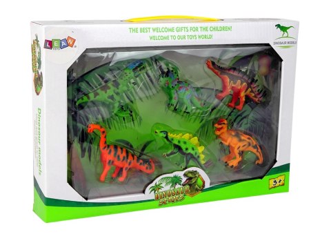 LEAN Toys Zestaw Dinozaurów Figurki Modele 6 Sztuk Akcesoria LEAN Toys Zestaw Dinozaurów Figurki Modele 6 Sztuk Akcesoria