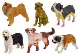 LEAN Toys Zestaw Figurek Psy Rasowe 6 elementów