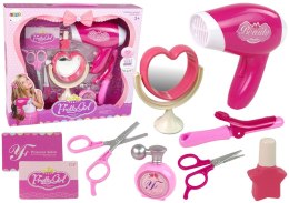 LEAN Toys Zestaw Fryzjerski Do Włosów Piękności Suszarka Na Baterie