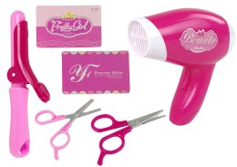 LEAN Toys Zestaw Fryzjerski Do Włosów Piękności Suszarka Na Baterie