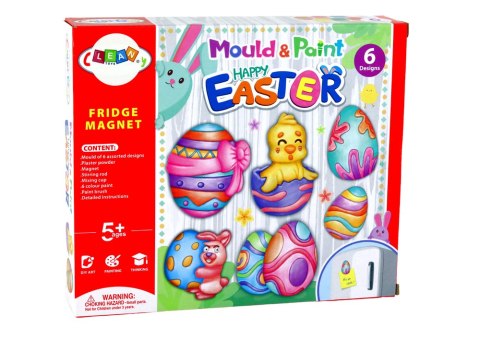 LEAN Toys Zestaw Kreatywny DIY Gips Odlewy Magnesy Świąteczne Malowanie Jajek Wielkanoc LEAN Toys Zestaw Kreatywny DIY Gips Odlewy Magnesy Świąteczne Malowanie Jajek Wielkanoc