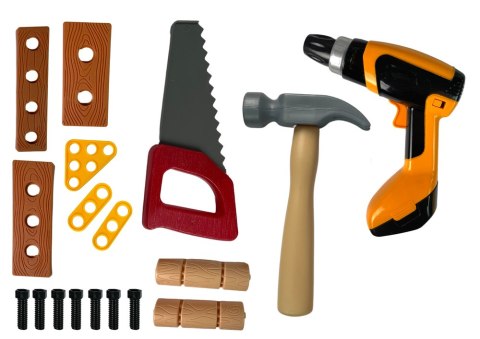 LEAN Toys Zestaw Majsterkowicza Warsztat Narzędzia Wiertarka LEAN Toys Zestaw Majsterkowicza Warsztat Narzędzia Wiertarka