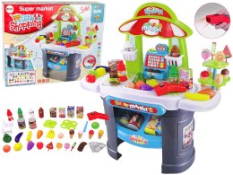 LEAN Toys Zestaw Supermarket Skaner Artykuły Spożywcze Dla Dzieci