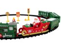 LEAN Toys Zestaw Świąteczny Kolejka Lokomotywa Tory Sanie Mikołaj Światła 260 cm Długości