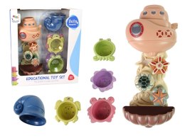 LEAN Toys Zestaw do Kąpieli Statek Zwierzęta Morskie Wodospad