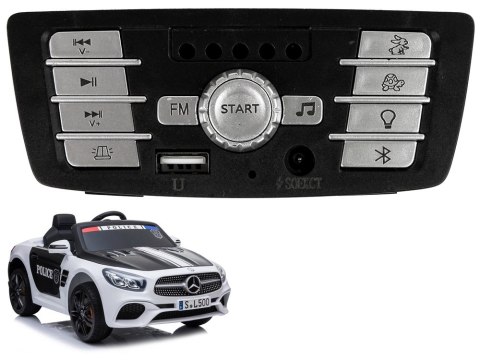 LEAN CARS Panel muzyczny do auta Akumulator Mercedes SL500 policja LEAN CARS Panel muzyczny do auta Akumulator Mercedes SL500 policja