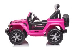 LEAN CARS Pojazd na Akumulator Jeep Wrangler Rubicon DK-JWR555 Różowy