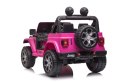 LEAN CARS Pojazd na Akumulator Jeep Wrangler Rubicon DK-JWR555 Różowy