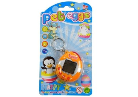 LEAN TOYS Tamagotchi w Jajku Gra Elektroniczne Zwierzątko Pomarańczowe LEAN TOYS Tamagotchi w Jajku Gra Elektroniczne Zwierzątko Pomarańczowe