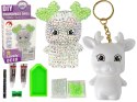 LEAN TOYS Zestaw DIY Diamentowy Renifer DIY Kryształki Brelok 3D Biały