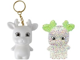 LEAN TOYS Zestaw DIY Diamentowy Renifer DIY Kryształki Brelok 3D Biały
