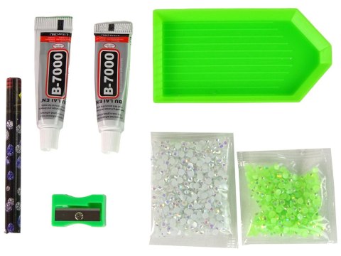LEAN TOYS Zestaw DIY Diamentowy Renifer DIY Kryształki Brelok 3D Biały LEAN TOYS Zestaw DIY Diamentowy Renifer DIY Kryształki Brelok 3D Biały