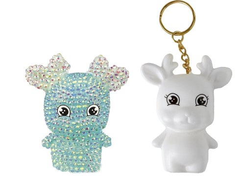 LEAN TOYS Zestaw DIY Diamentowy Renifer DIY Kryształki Brelok 3D Niebieski LEAN TOYS Zestaw DIY Diamentowy Renifer DIY Kryształki Brelok 3D Niebieski
