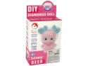 LEAN TOYS Zestaw Kreatywny DIY Diamentowy Renifer DIY Kryształki Brelok 3D Różowy