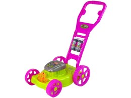 LEAN Toys Kosiarka Maszyna do Baniek Mydlanych Różowa Bańki Mydlane Muzyka