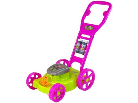 LEAN Toys Kosiarka Maszyna do Baniek Mydlanych Różowa Bańki Mydlane Muzyka LEAN Toys Kosiarka Maszyna do Baniek Mydlanych Różowa Bańki Mydlane Muzyka