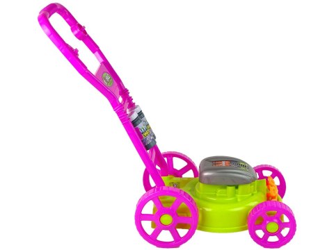 LEAN Toys Kosiarka Maszyna do Baniek Mydlanych Różowa Bańki Mydlane Muzyka LEAN Toys Kosiarka Maszyna do Baniek Mydlanych Różowa Bańki Mydlane Muzyka