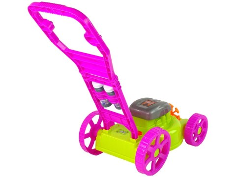 LEAN Toys Kosiarka Maszyna do Baniek Mydlanych Różowa Bańki Mydlane Muzyka LEAN Toys Kosiarka Maszyna do Baniek Mydlanych Różowa Bańki Mydlane Muzyka