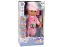 LEAN Toys Lalka Bobas Siusia Dźwięk Smoczek Butelka Różowa Piżama