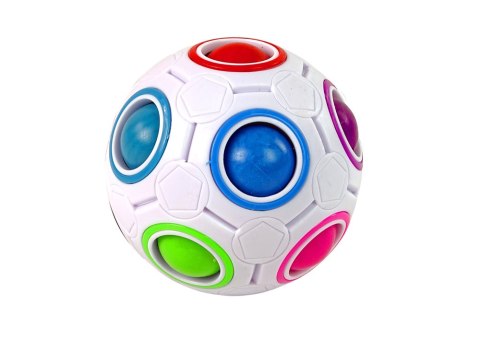 LEAN Toys Magiczna Piłka Kula Łamigłówka Cube Magic Ball Układanka Biała LEAN Toys Magiczna Piłka Kula Łamigłówka Cube Magic Ball Układanka Biała