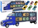 LEAN Toys Mega Auto Tir Laweta 6 Resoraków z Rampą Walizka Na Auta