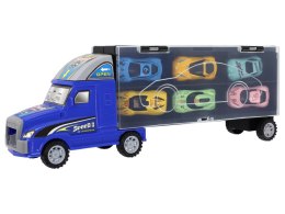 LEAN Toys Mega Auto Tir Laweta 6 Resoraków z Rampą Walizka Na Auta