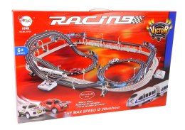 LEAN Toys Ogromny Tor Wyścigowy Kolejka Elektryczna 2w1 Wyścigi 20 km/h