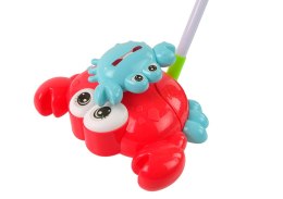 LEAN Toys Pchacz Świecący Kij Krab Czerwony Muzyka