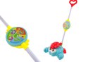 LEAN Toys Pchacz Świecący Kiju Krab Niebieski Muzyka