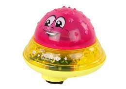 LEAN Toys Piłka Wodna UFO Diody Wesoła Muzyka Różowa