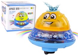 LEAN Toys Piłka Wodna UFO Diody Wesoła Muzyka Żółta