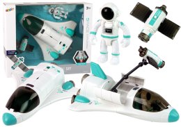 LEAN Toys Rakieta Kosmiczna Prom Satelita Kosmonauta Dym Światła Dźwięk