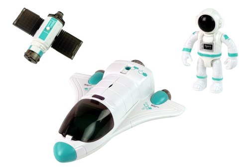 LEAN Toys Rakieta Kosmiczna Prom Satelita Kosmonauta Dym Światła Dźwięk LEAN Toys Rakieta Kosmiczna Prom Satelita Kosmonauta Dym Światła Dźwięk