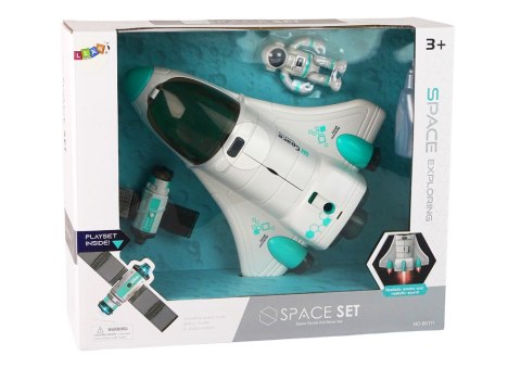 LEAN Toys Rakieta Kosmiczna Prom Satelita Kosmonauta Dym Światła Dźwięk LEAN Toys Rakieta Kosmiczna Prom Satelita Kosmonauta Dym Światła Dźwięk