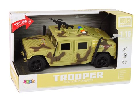LEAN Toys Samochód Pojazd Wojskowy Napęd Frykcyjny Jasne Moro LEAN Toys Samochód Pojazd Wojskowy Napęd Frykcyjny Jasne Moro