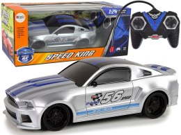 LEAN Toys Sportowe Szybkie Auto Zdalnie Sterowane R/C Srebrne 1:24 Speed King