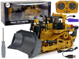 LEAN Toys Spychacz Zdalnie Sterowany 2.4 G Pilot Ruchoma Łyżka