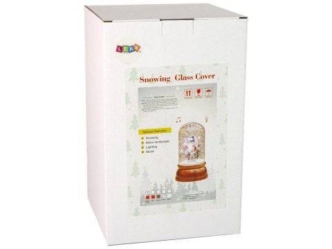 LEAN Toys Świąteczna Ozdoba W Kopule Dekoracja Śnieg Mikołaj Czerwona LEAN Toys Świąteczna Ozdoba W Kopule Dekoracja Śnieg Mikołaj Czerwona