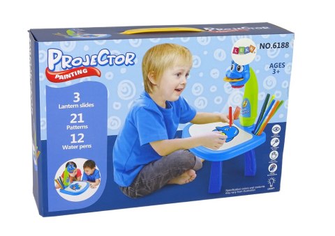 LEAN Toys Tablica Projektor Rzutnik Do Rysowania Dinozaur Do Nauki LEAN Toys Tablica Projektor Rzutnik Do Rysowania Dinozaur Do Nauki