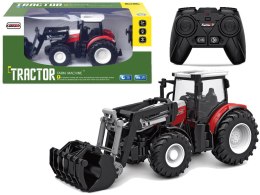 LEAN Toys Traktor Czerwony Zdalnie Sterowany 2,4 G Ruchoma Łyżka 1:24
