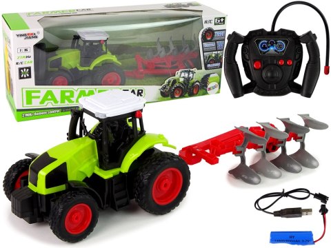 LEAN Toys Traktor Zdalnie Sterowany 1:16 Pilot Gumowe Koła LEAN Toys Traktor Zdalnie Sterowany 1:16 Pilot Gumowe Koła