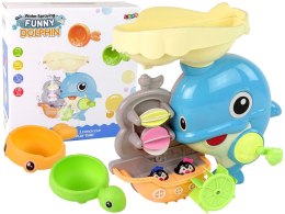 LEAN Toys Zabawka Do Kąpieli Delfin Wodospad Wanna Prysznic