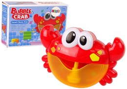 LEAN Toys Zabawka Do Kąpieli Generator Baniek Mydlanych Krab Czerwony
