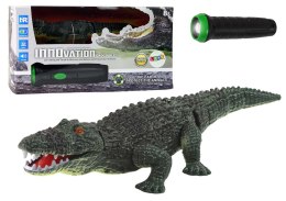 LEAN Toys Zdalnie Sterowany Krokodyl Sterowanie Latarką