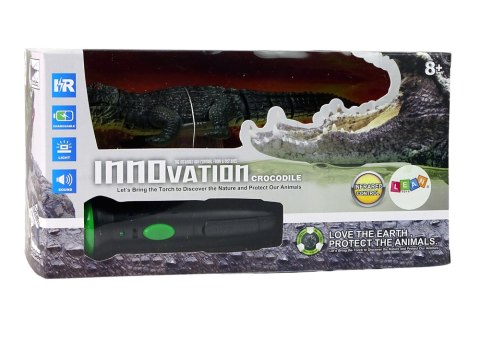 LEAN Toys Zdalnie Sterowany Krokodyl Sterowanie Latarką LEAN Toys Zdalnie Sterowany Krokodyl Sterowanie Latarką