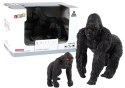 LEAN Toys Zestaw 2 Figurek Goryle Goryl z Młodym Zwierzęta Świata