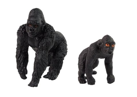 LEAN Toys Zestaw 2 Figurek Goryle Goryl z Młodym Zwierzęta Świata LEAN Toys Zestaw 2 Figurek Goryle Goryl z Młodym Zwierzęta Świata
