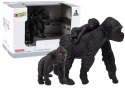 LEAN Toys Zestaw 2 Figurek Goryle Goryl z Młodymi Zwierzęta Świata