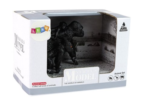 LEAN Toys Zestaw 2 Figurek Goryle Goryl z Młodymi Zwierzęta Świata LEAN Toys Zestaw 2 Figurek Goryle Goryl z Młodymi Zwierzęta Świata
