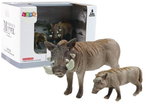LEAN Toys Zestaw 2 Figurek Guziec Afrykański z młodym Seria Zwierzęta Świata LEAN Toys Zestaw 2 Figurek Guziec Afrykański z młodym Seria Zwierzęta Świata